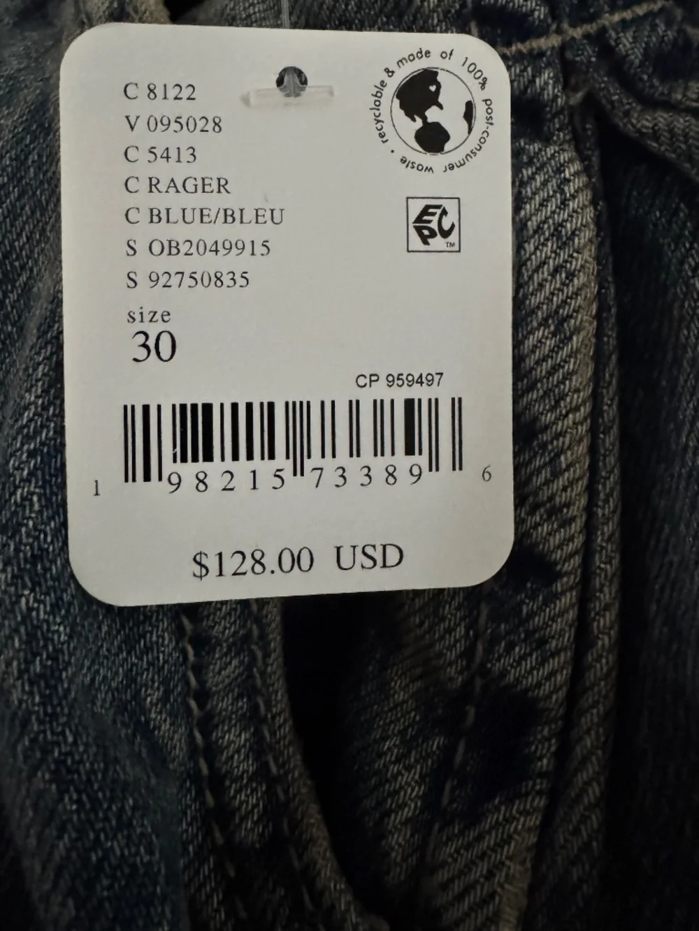 NWT Free People Block Party Boyfriend Jeans, Size 30/US Size 10